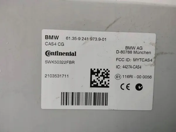 BMW CAS-moduuli OEM 9241973 5-sarja F10/F11 image 4