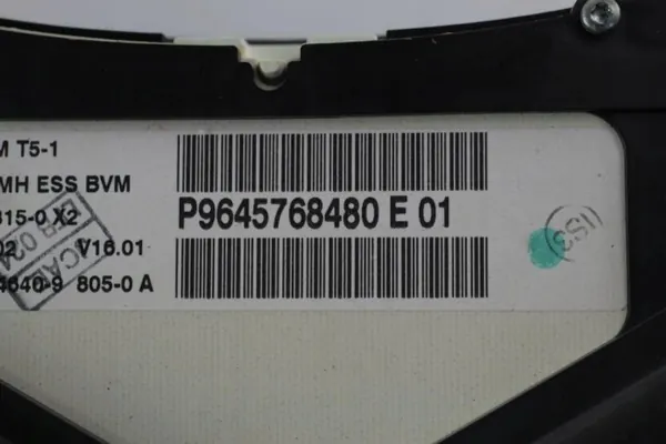 Peugeot 307 Hastighetsmätare OEM 9645768480E 2001-2005 image 5