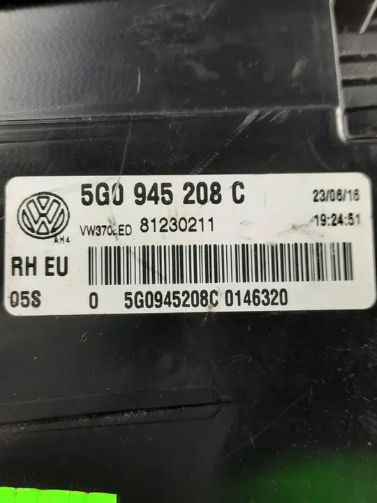 VW GOLF VII 7 GTI R Lámpara Trasera Derecha LED image 8