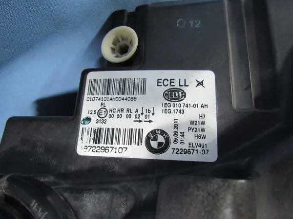 Farol esquerdo BMW F20 padrão H7 completo EUROPA image 8