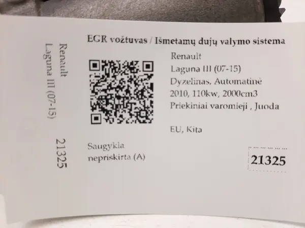 Válvula EGR Renault 8200796674 image 8