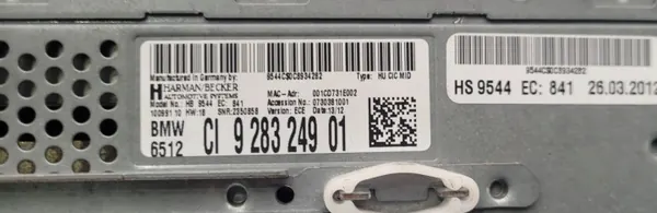 Lector Radio Navegación BMW E92 OEM 9283249 image 4