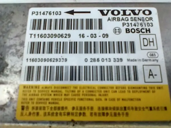 Módulo Sensor Airbag Volvo OEM P31476103 image 4
