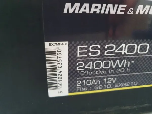 OEM AUST122396 Gelbatteri 210Ah - Begagnad image 3
