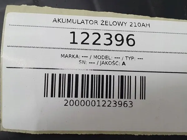 OEM AUST122396 Gelbatteri 210Ah - Begagnad image 7