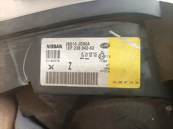 NISSAN QASHQAI I OIKEA AJOVALOT 06-09 26010JD90A image 8