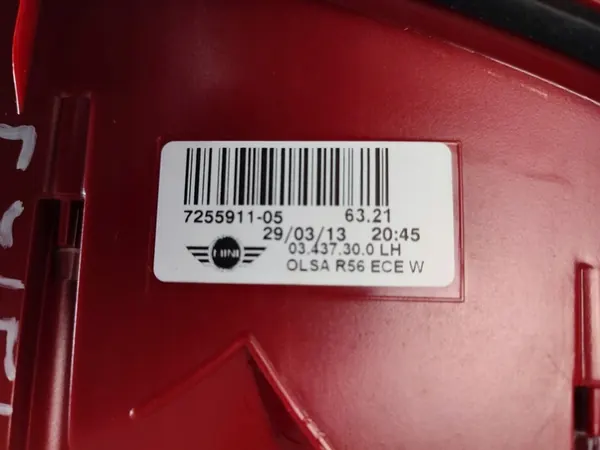 Conjunto de Luces Traseras MINI R56 R57 R58 R59 OEM 7255911 7255912 image 7