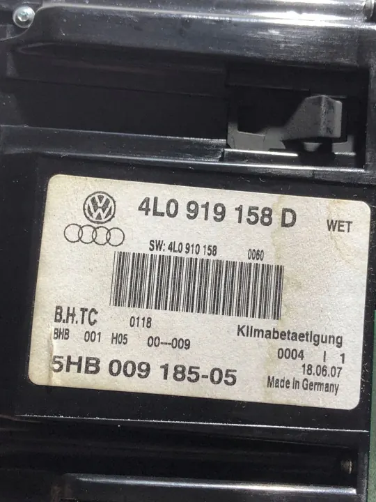 Audi Q7 2009 ilmastointipaneeli OEM 4l0919158d image 4