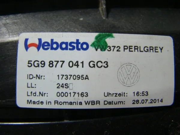 Toit Panorama d'occasion VW Golf VII Break 5G9877041 image 5