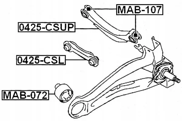 Febest 0425-CSUP Braccio di Sospensione image 2
