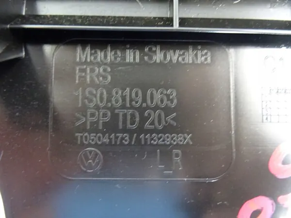 Lämmitysilmaputki OEM 1S0819063 VW UP! SKODA CITIGO image 6