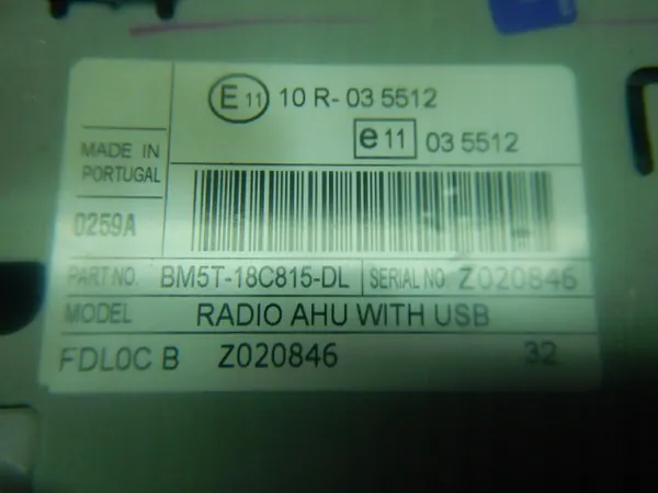 Radio CD Ford B-MAX 12-17 OEM BM5T18C815DL image 4