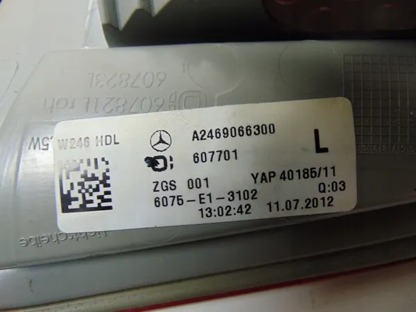MERCEDES ACHTERLAMP B KLASSE W246 A2469066300 image 7