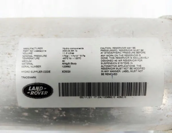 Tanque de ar Land Rover Defender L663 L8B2-5B709-CA image 6