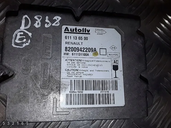 2011 Opel Movano A ECU 8200942209A image 4