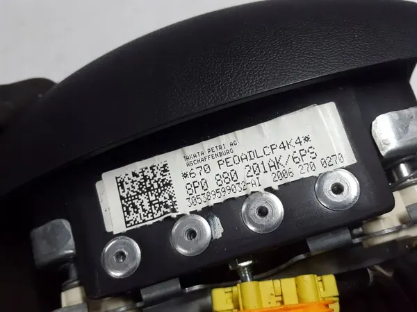 Airbag condutor Audi A3 8P OEM 8P0880201AK - 3 braços image 6