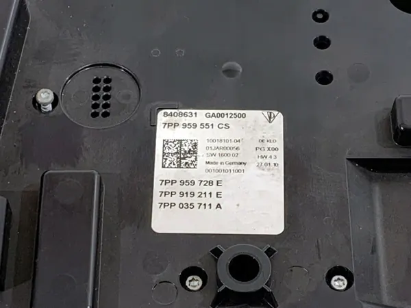 Plaque Plafonnier Porsche Panamera OEM 7PP919317 09-17 image 4