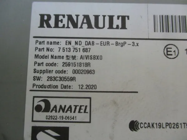 Radio Navigation OEM 259151818R pour Renault Clio V image 5