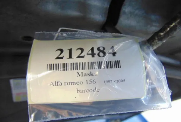 ALFA ROMEO 156 Motorhuv Kod Färg 568A Begagnad OEM image 7