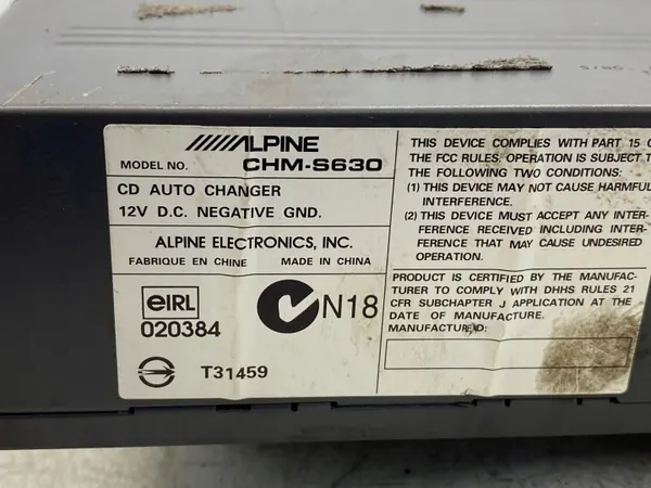 Changer CD Alpine CHMS630 - Pièce OEM image 9