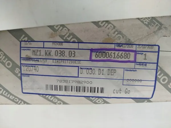 Inyector 6000616680 Opel Renault Bosch image 4