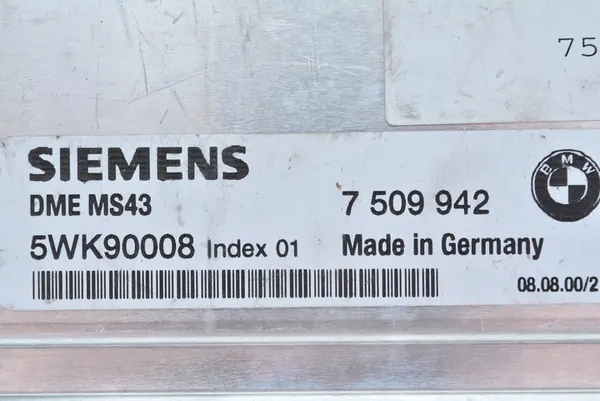 BMW E39 E46 3.0 Dator 5WK90008 7509942 image 3