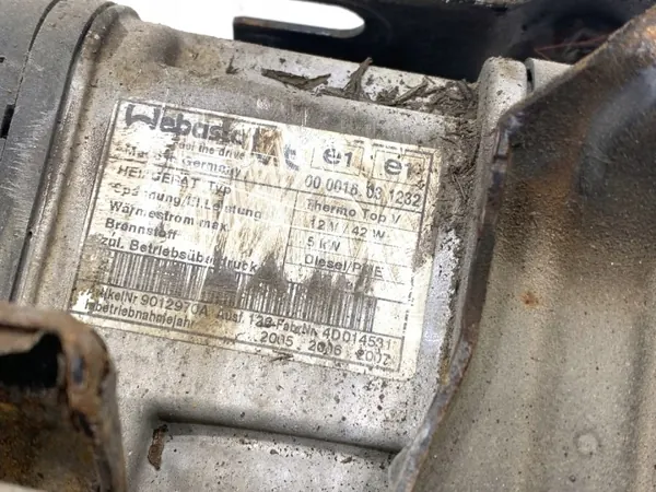 Webasto Thermo Top V VW Touran 1.9 TDI 03-10 OEM LORK-327-17768 image 4