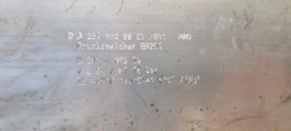 Mercedes GLC W254 Lufttryckstank OEM A2543209802 image 3