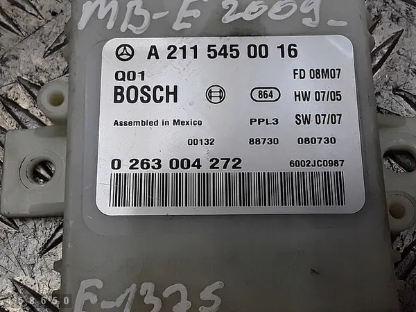 2009 Mercedes E Class ECU a2115450016 image 2