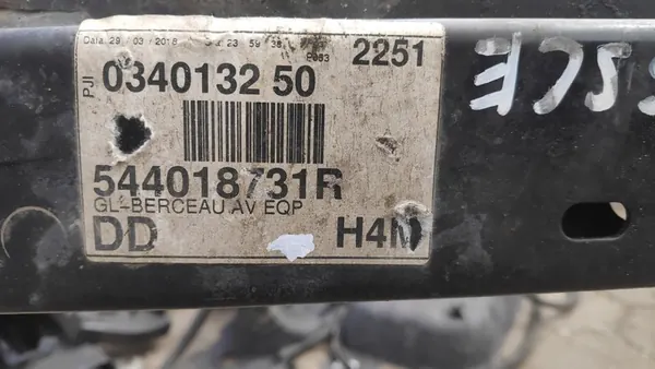 Sous-châssis avant 1.6SCE Dacia Duster I image 8