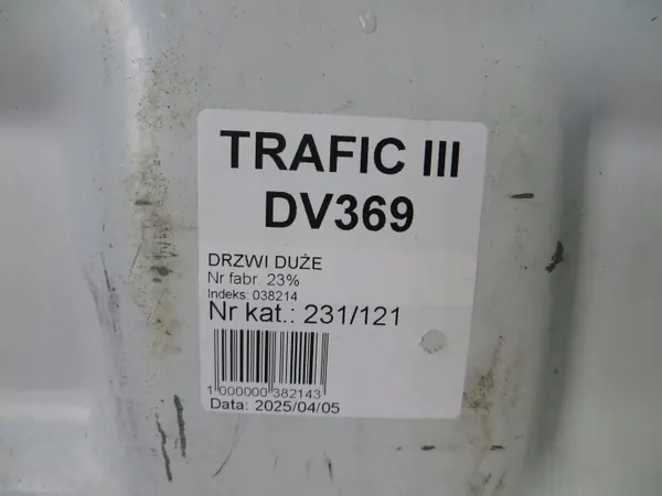 OEM 231/121 väliseinä Trafic III/Vivaro:lle image 10