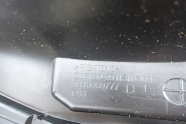 OEM 9810869777D Moldura Parachoques Delantera Derecha Peugeot image 8