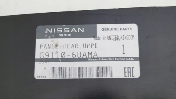 OEM G9110-6UAMA bakvägg för Nissan Qashqai image 3