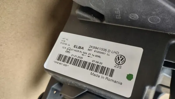 VW CADDY IV 2K8 VASEN AJOVALO H7 OE 2K8941005D image 7