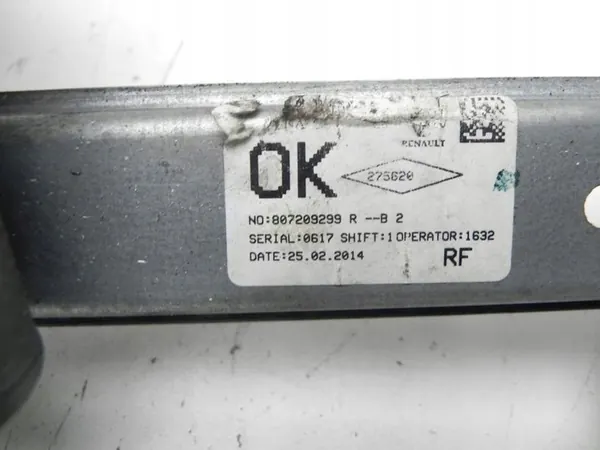 Elevador de Janela Dacia SANDERO II 2014 Frontal Direito OEM 807209299R image 4