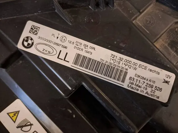 Farol dianteiro direito Xenon BMW 3 F30 F31 image 6