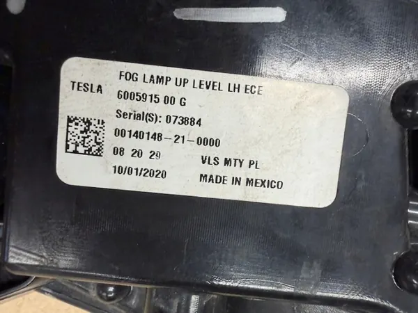 Tesla Model S Vänster Halogen DRL LED OEM 6005915-00-g image 3