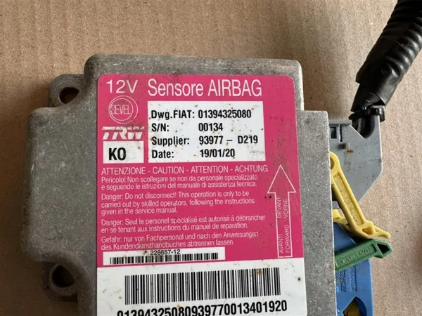Module capteur airbag OEM 01394325080 pour Peugeot Boxer 3 image 3