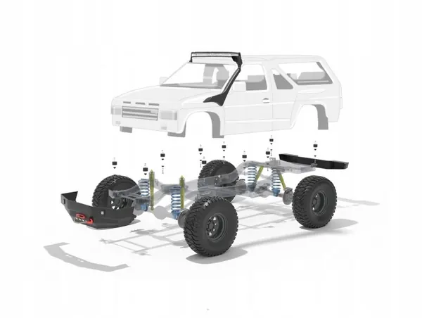 Nissan Terrano WD21 korotus +25mm ZL590 image 3