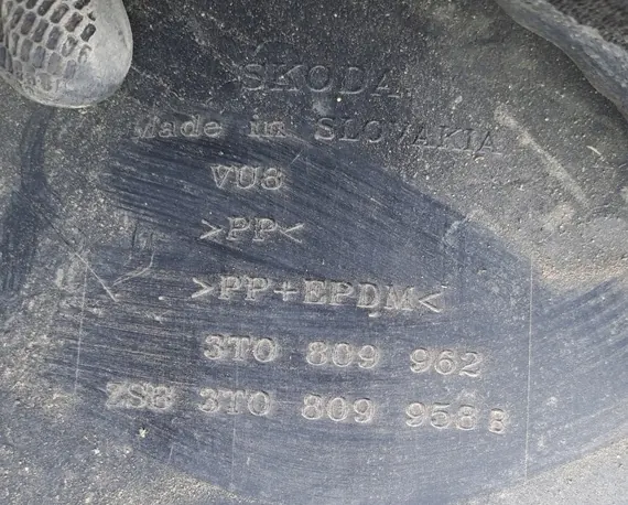 SKODA SUPERB II Front Right Wheel Arch 2008-2015 OEM image 3