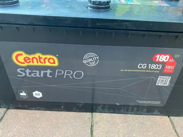 2 X Centra Start Pro CG1803 12V 180Ah image 2