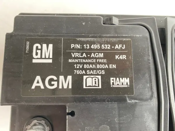 Batería AGM Opel 80Ah OEM 13495532 Start/Stop image 4