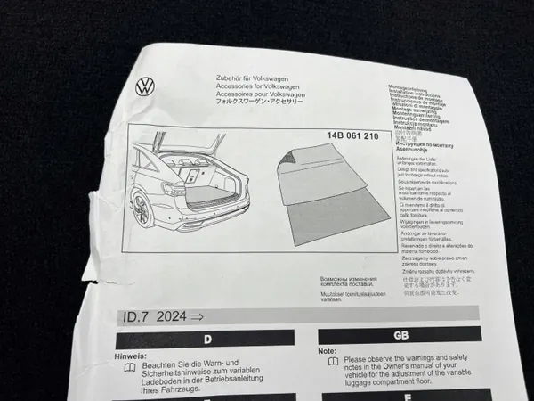 OEM 14B061210 SULIK1 Kofferbakmat voor VW ID.7 2023- image 3