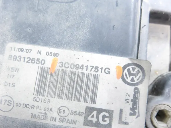 VW Passat B6 Vasemman Xenon Ajovalon 3C0941751G image 3