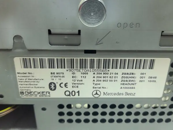 OEM A2049002104 Radio CD Navigation för Mercedes W204 image 4