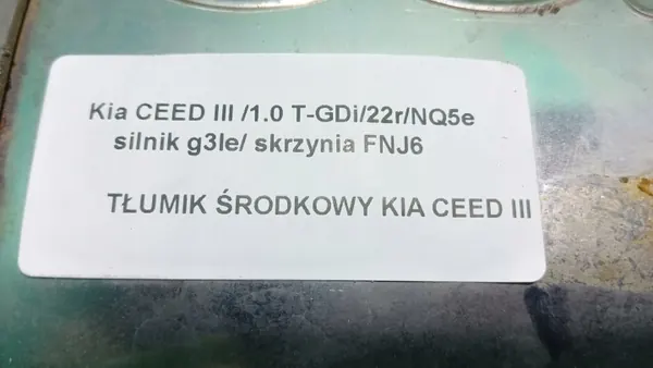 C13C JD OEM Mittelschalldämpfer für Kia Ceed III 1.0 image 4