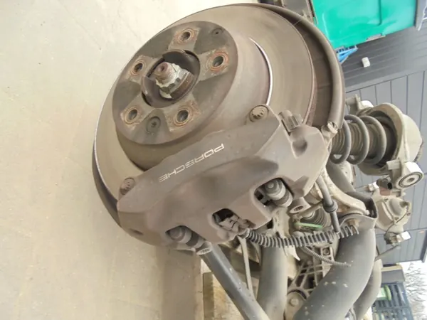 Porsche Cayenne II achterophanging balk OEM 7P5 image 9
