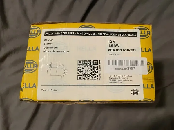 Arrancador Hella 8EA 011 610-281 image 3