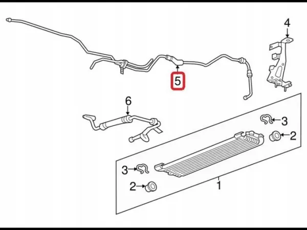 Conduit de refroidisseur d'huile Chevrolet Camaro OEM 84206391 image 8