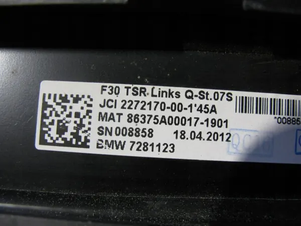 OEM 7281123 Persianeta Puerta Trasera Izq. BMW F30 image 5